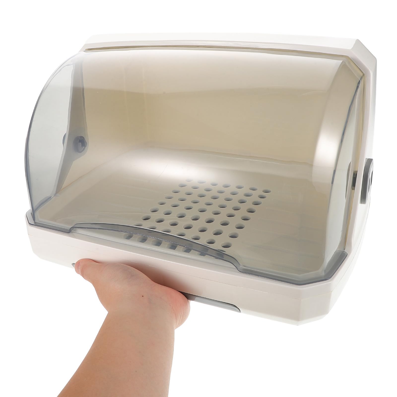 Tofficu Estante para Secar Biberones con Tapa y Material PP Organizador de Botellas con Gran Capacidad, Ahorro de Espacio para Uso en Encimeras del Hogar
