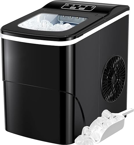 Miniatura 14 de Silonn - Máquina de pepitas de hielo de sobremesa, máquina de hielo de guijarro con hielo suave y masticable, máquina de hielo de un solo clic con