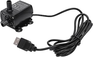 Aquarium Water Pump with USB Power and Flow Adjustment for Hydroponic Systems and Water Gardens, creates a Tranquil Environment, Small Pond Pump