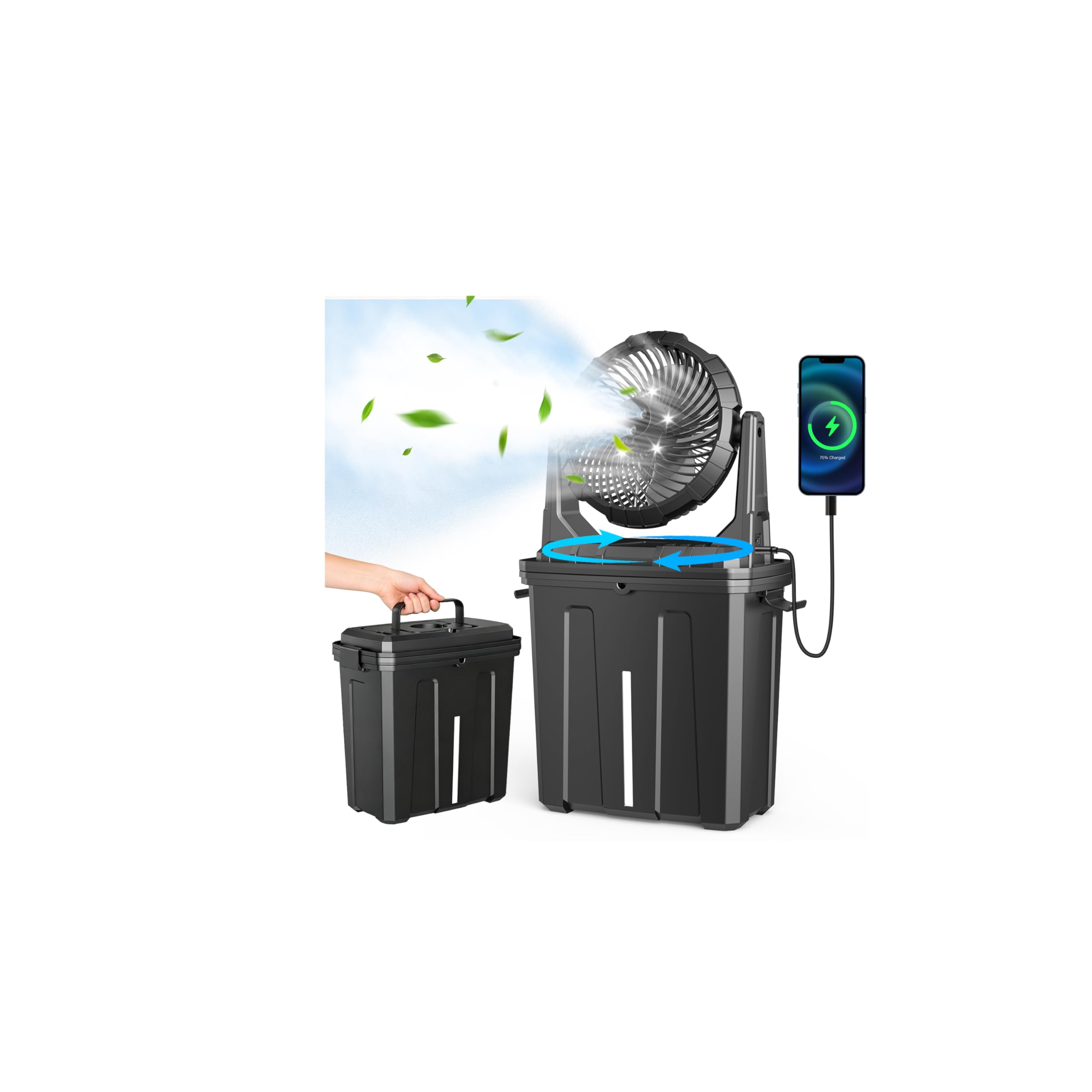 Amazon.com: Ausic 2026 Upgraded 10″ 9L Oscillating Portable