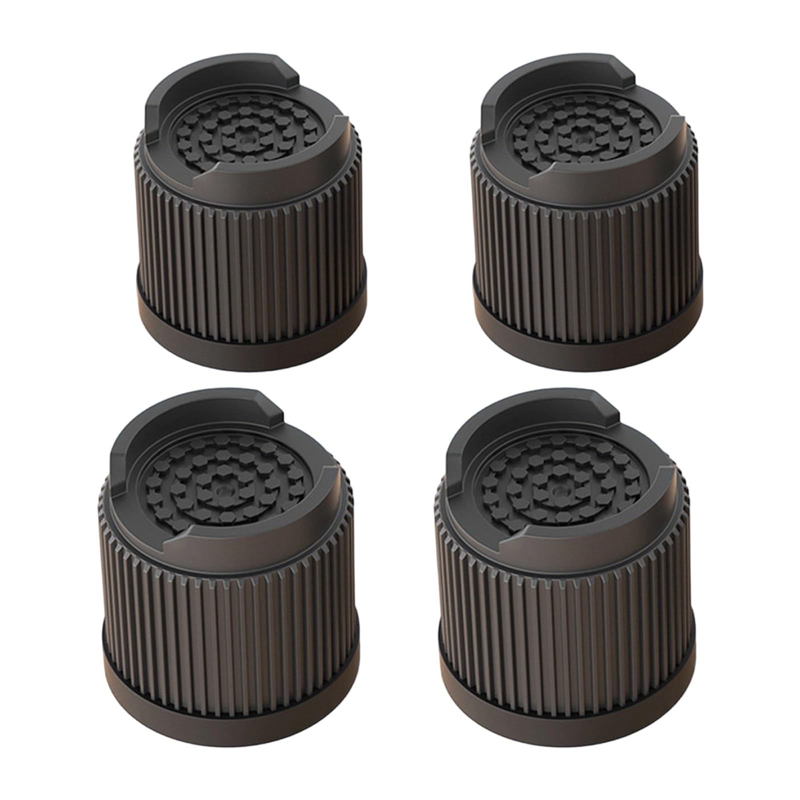 Zbiianxer Black Height 5.1Cm 4 Count Adjustable Sofa Feet Raisers Anti Skid Quiet Technology Multiple Heights Selection Modern Homes Solution Upgrades Quiet Furniture Leg Extenders