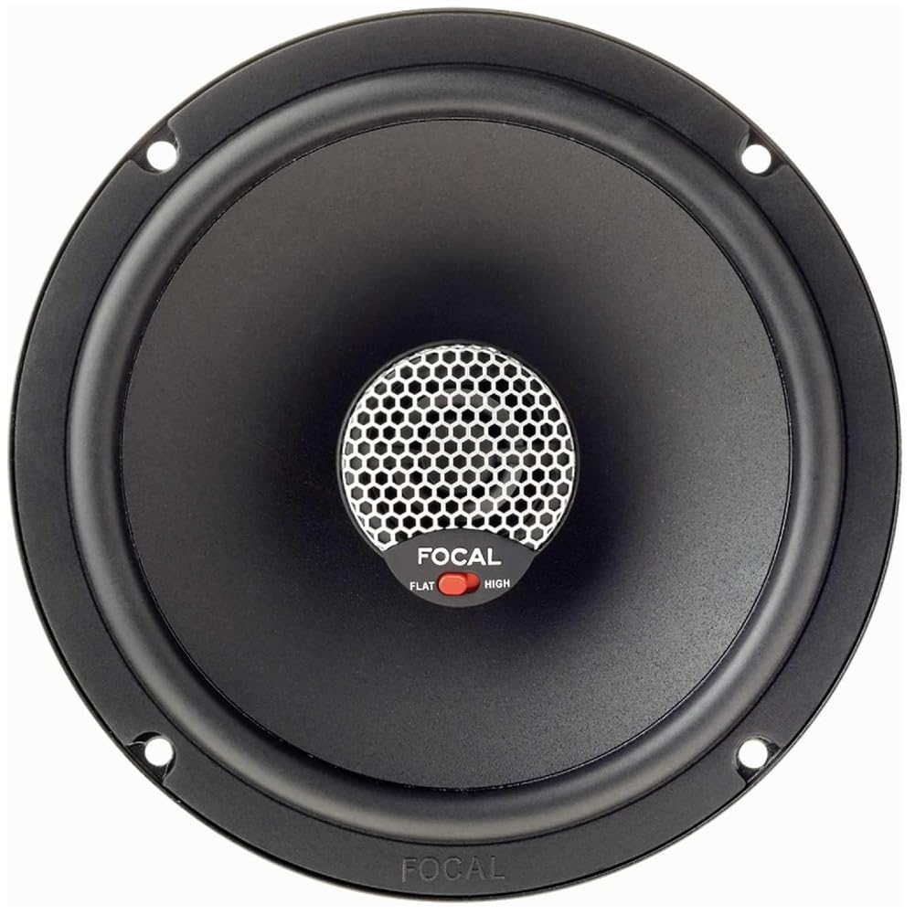 Kit Set para Focal Universal ICU 165 ICU165, 2 Altavoces coaxiales de 2 vías, 16,5 cm 165 mm 6,5" de diámetro, 70 vatios RMS, 140 vatios máx., 4 ohmios, 93 dB, por par + Tornillos incluidos