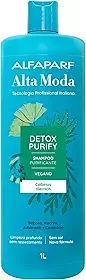 Alta Moda Detox Purify Shampoo - Cabelos soltos e leves da raiz às pontas - Limpeza poderosa e prolongada - Cabelos oleosos 1L