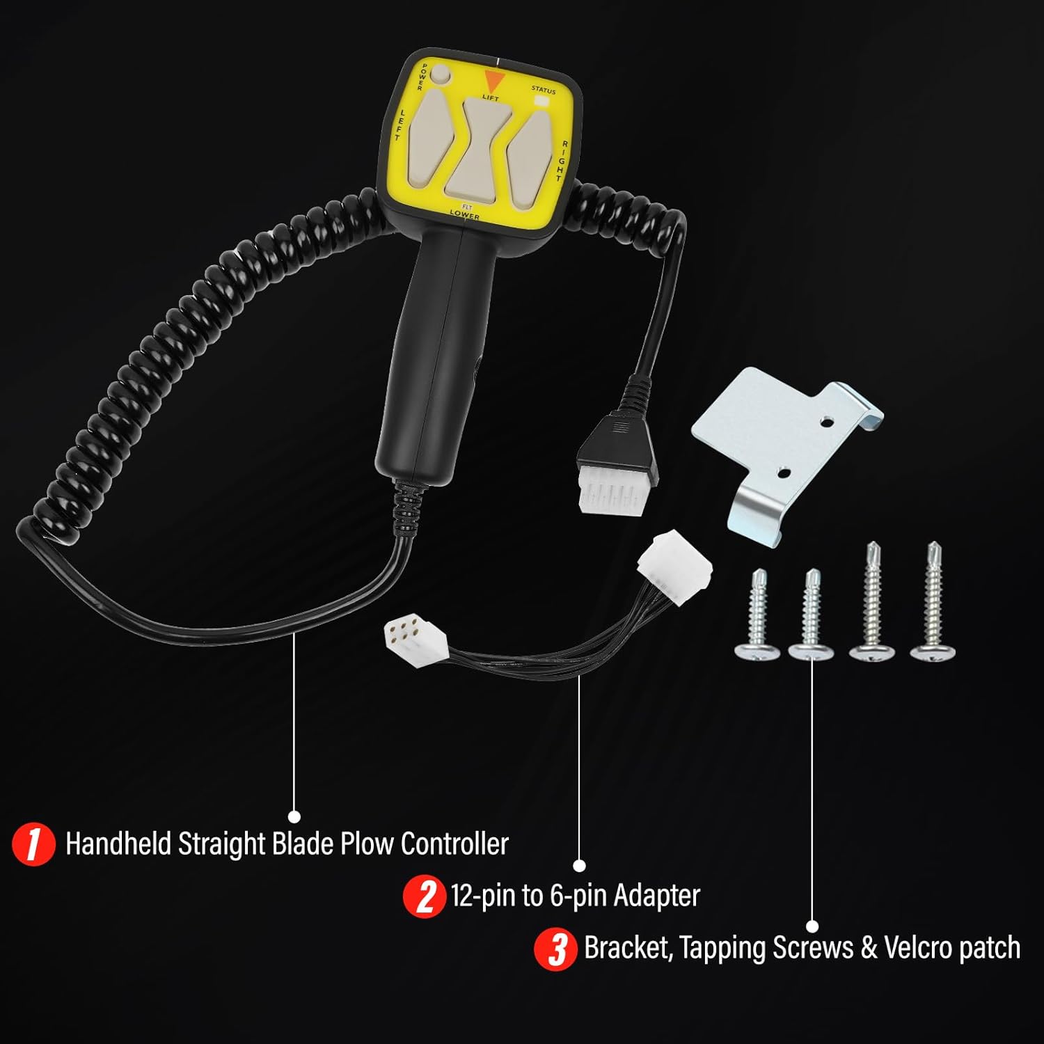 Snowplow Handheld Controller Fit for Meyer Blizzard E47 E60 E57 56462, OE: RP1306901, Meyer Diamond Snow Plow, Straight Blade Plows Western Plow Controller