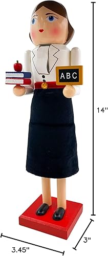 Miniatura 8 de Cascanueces para profesora de escuela regalos de agradecimiento navideños de estudiantes decoraciones de mesa navideñas 2022 14 pulgadas