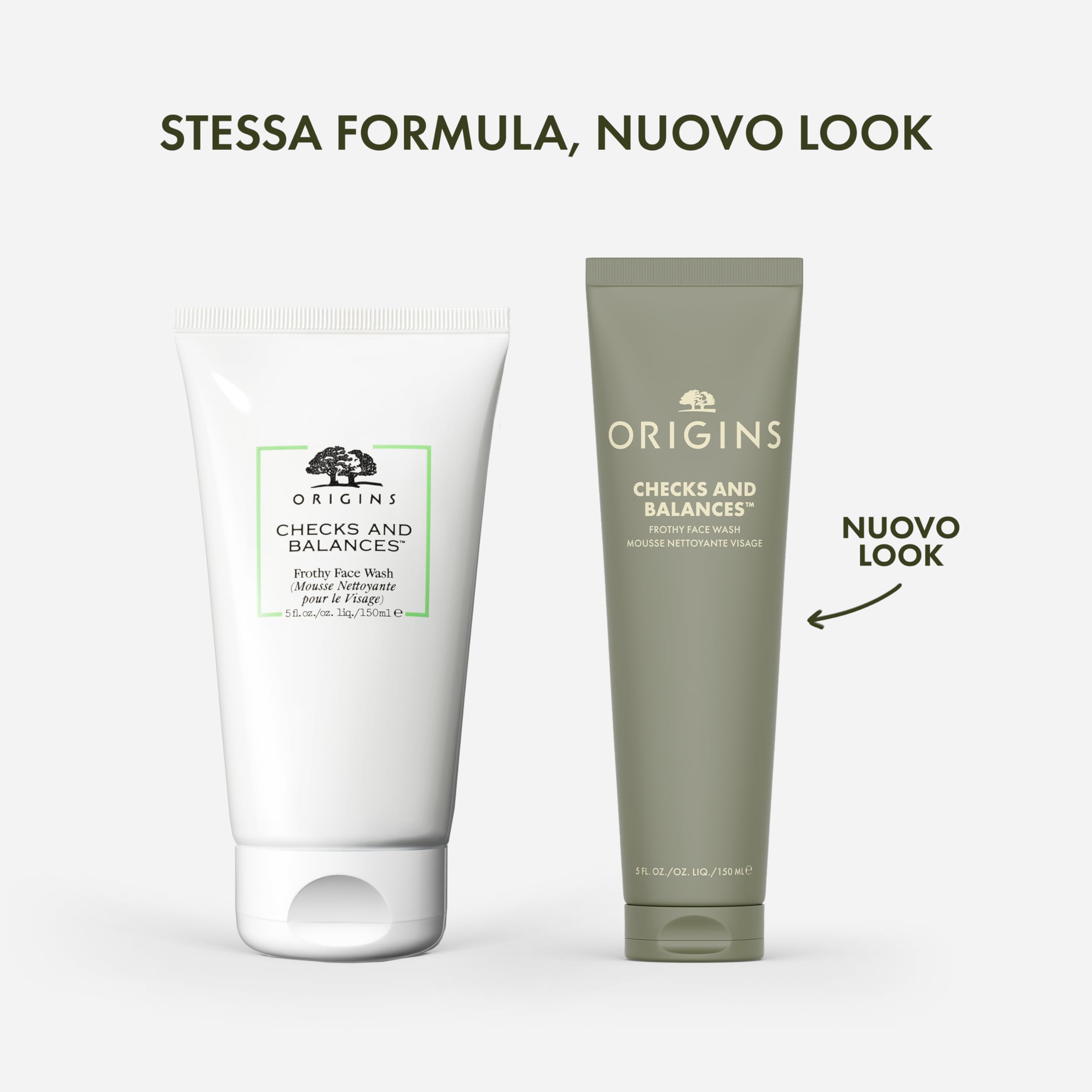 Origins Checks and Balances Frothy Face Wash | Detergente per il viso per tutti i tipi di pelle - Delicato - Con menta