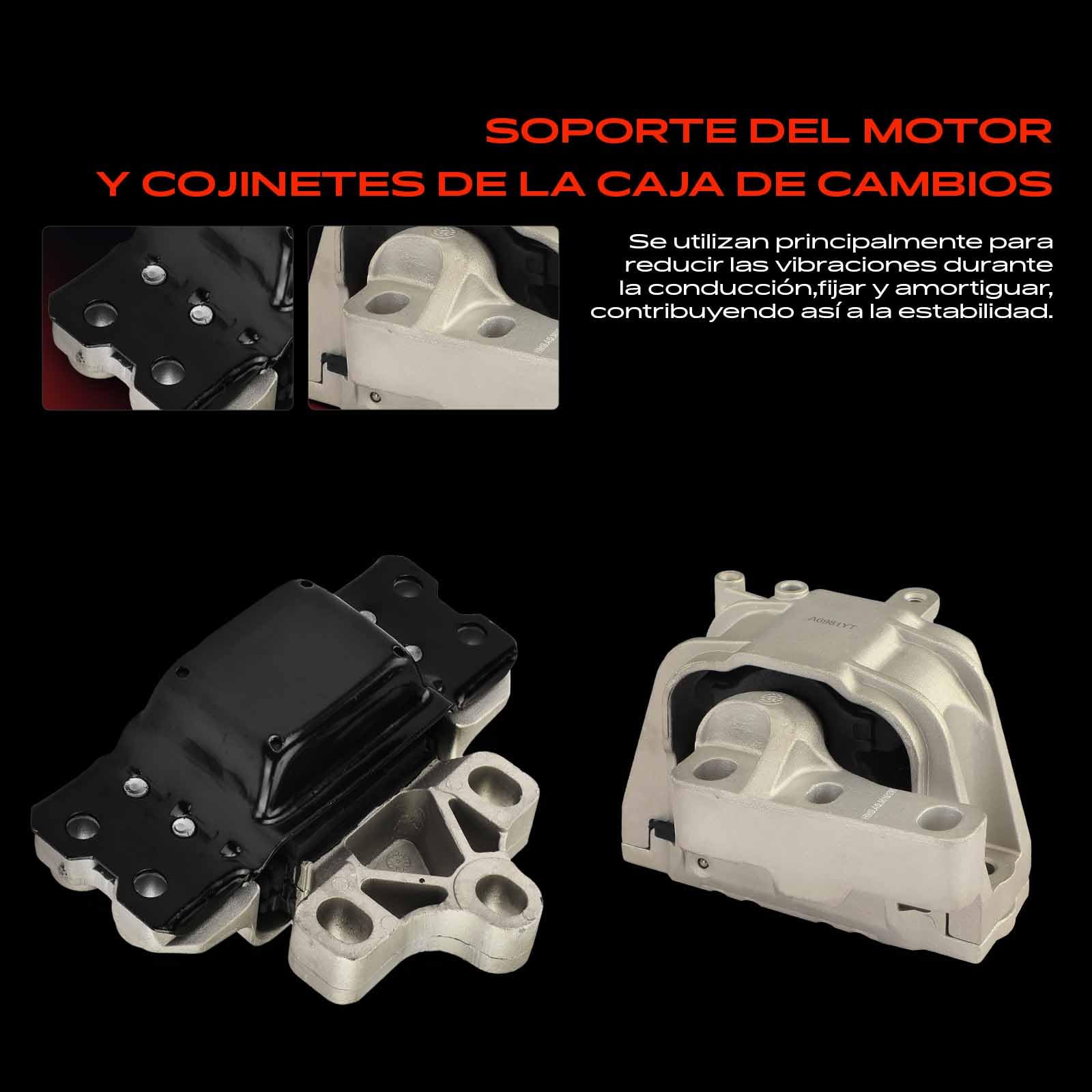 Frankberg 2 soportes de motor + 1 soporte de transmisión delantero derecho