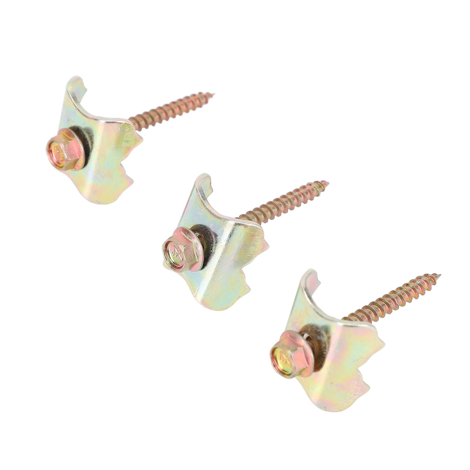 Asixxsix Grapas para Cercas 100 Piezas Clavos de Acero para Cercas para Madera Blanda Grapas para de Alambre Tornillos para Malla y Alambre Tejido para Sujetadores con Fácil Instalación y Extracción