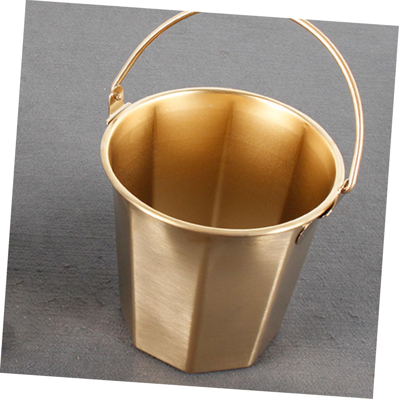 BESPORTBLE 3 Pièces seau de camping seau d'alimentation seau à plâtre récipient à huile seau à huile seaux d'eau Seau en acier inoxydable Seau à poignée godet capacité récipient à lait