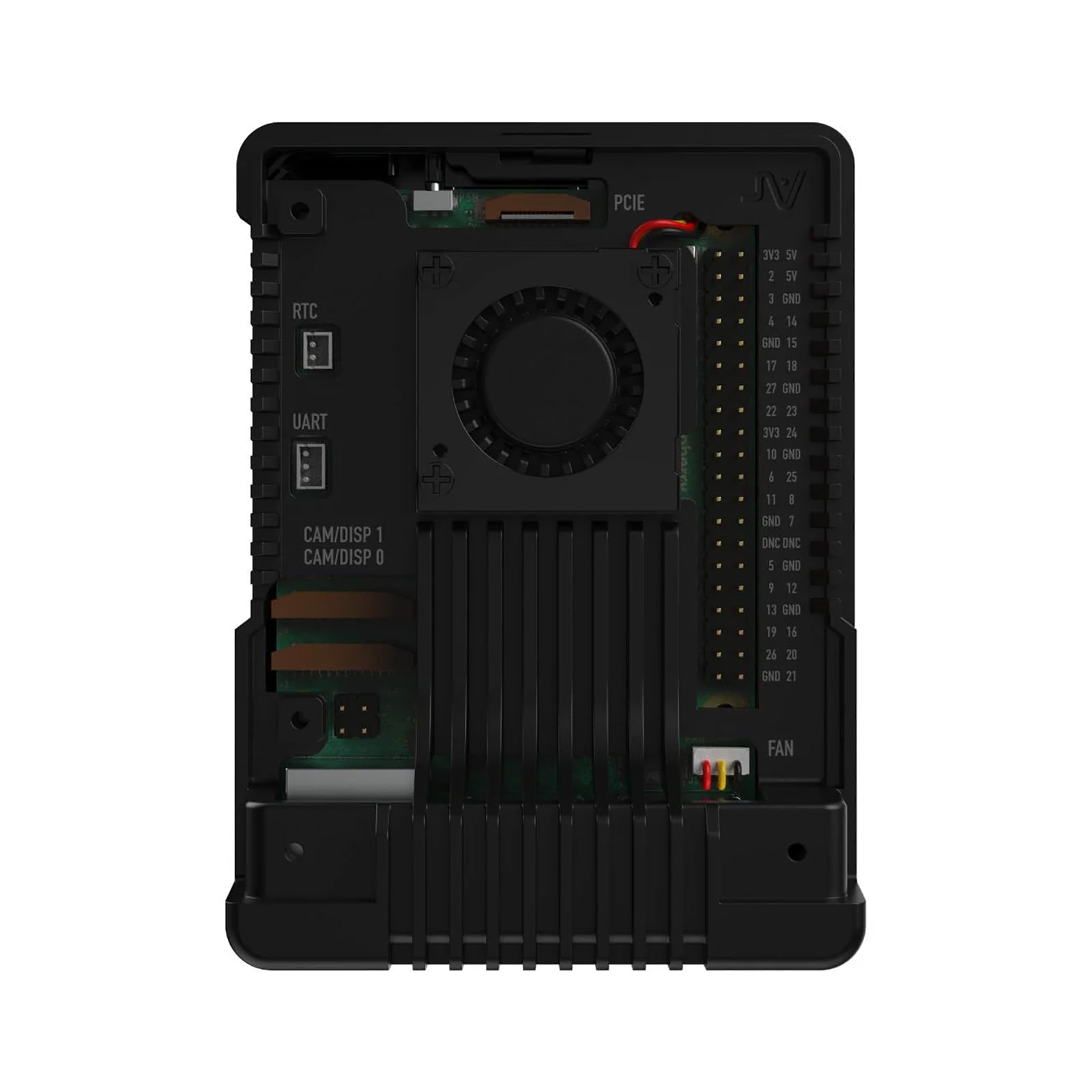 Geekworm Argon Neo 5 Bred Raspberry Pi 5 Boîtier | Boîtier aluminium avec ventilateur, refroidissement actif et passif, protection robuste