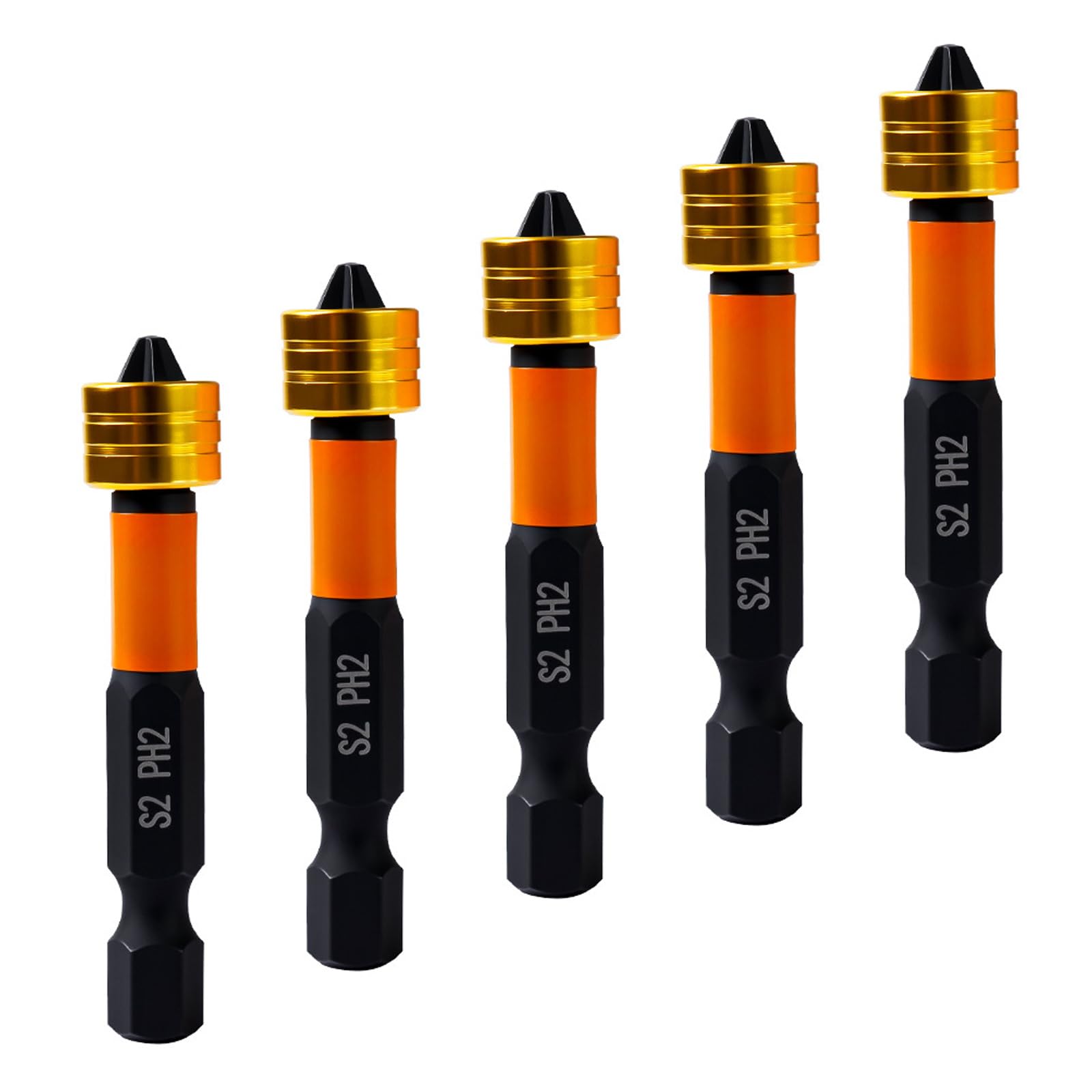 Oxxggkao 5Pcs 50Mm Screwdriver Bit With Antislip Surfaces And Strong Drywalls Attachment For Efficient Work Drywalls Screw Setter Tip