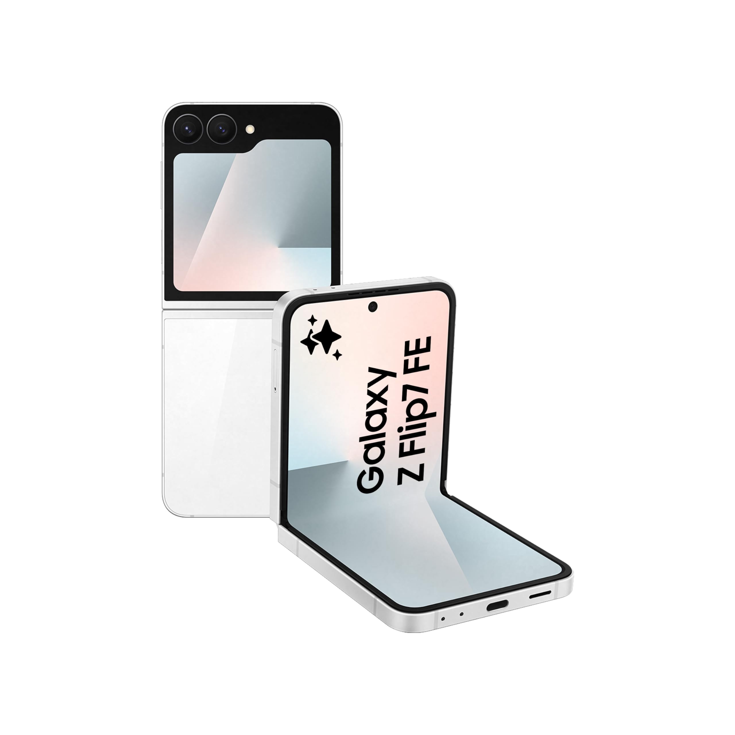 Samsung Galaxy Z Flip7 FE, Yapay Zeka Telefonu, Beyaz, 256GB