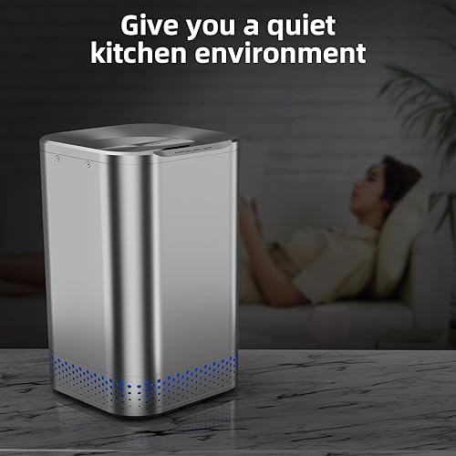 Miniatura 4 de Compostador eléctrico Smart Kitchen, 2.5L Auto Food Cycler con un solo botón, 2 filtros de secado, diseño de Nagualep