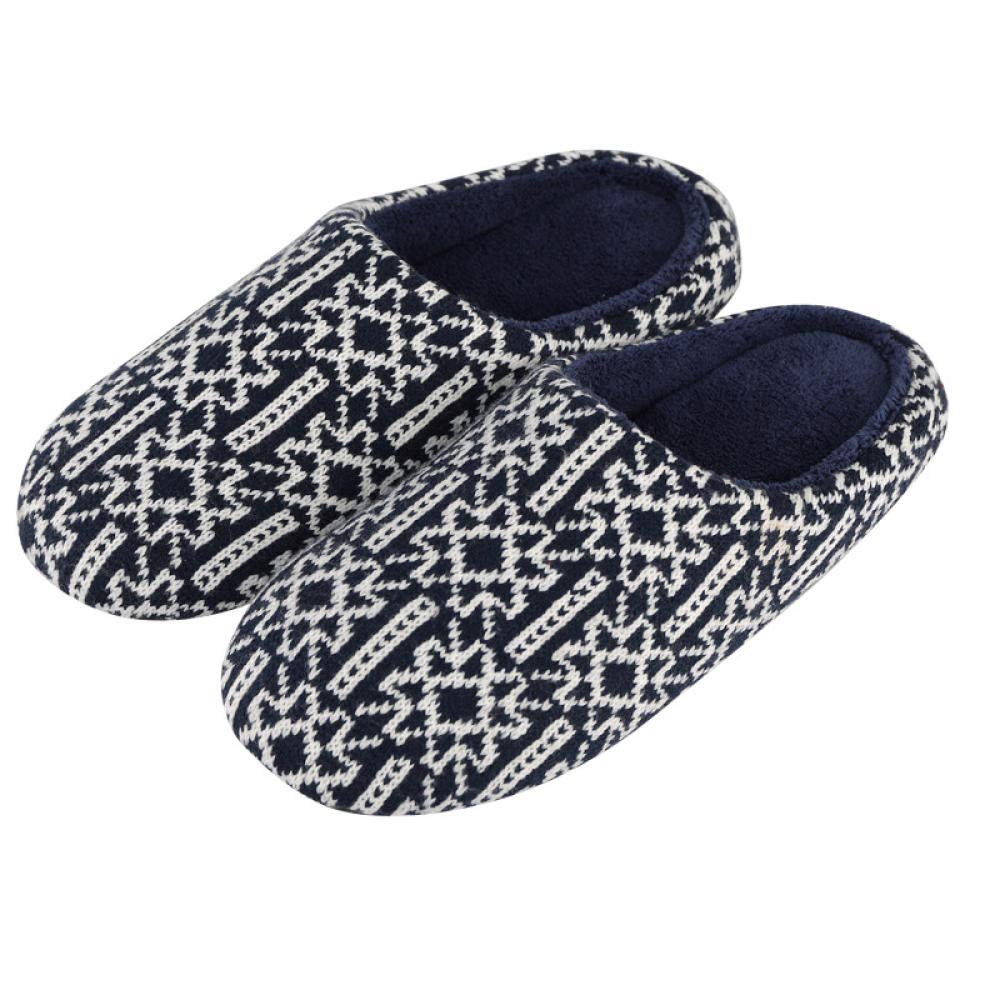 Inicio Interior Cálido Mujer Zapatillas De Felpa De Espuma Invierno Cálido Y Acogedor Zapatillas De Dormitorio Tela De Algodón Copo De Nieve Zapatos De Interior