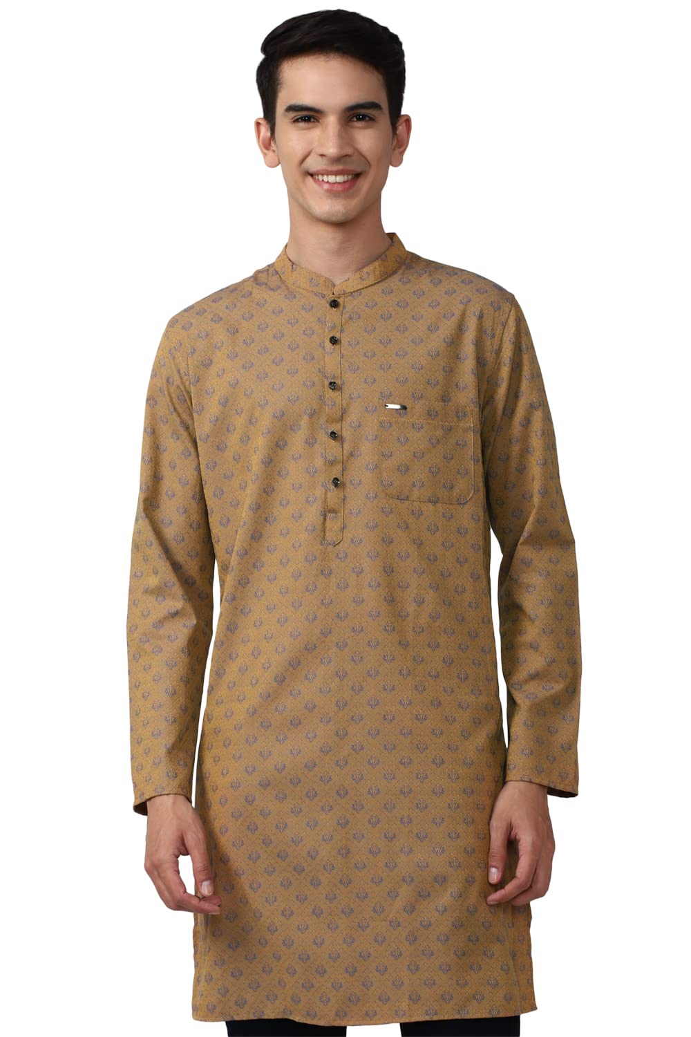 Peter England Men's Polyester Regular Kurta