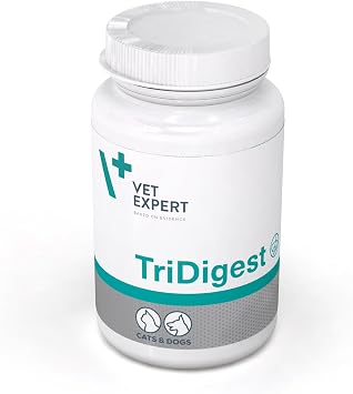 Vet Expert TriDigest Digestive Support for Dogs & Cats - Multi-Functional Formula for Stomach, Liver and Pancreas, 40 Tablets