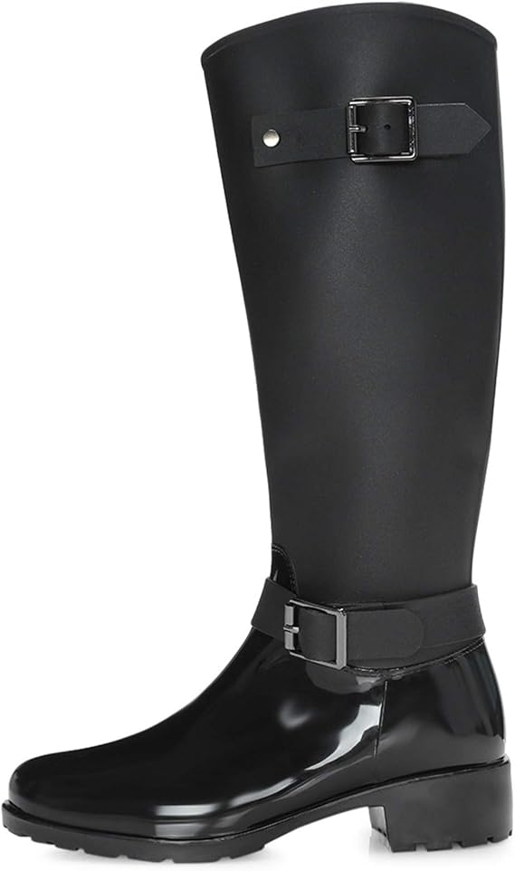 Rain Boots, Wellingtons Boots,Ladies Waterproof NonSlip Rain Boots