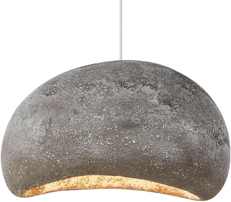 Lámpara colgante moderna de 23,62 pulgadas, estilo nido de pájaro, lámpara de araña de hormigón japonesa compatible con ., sala de estar y comedor,Candelabros