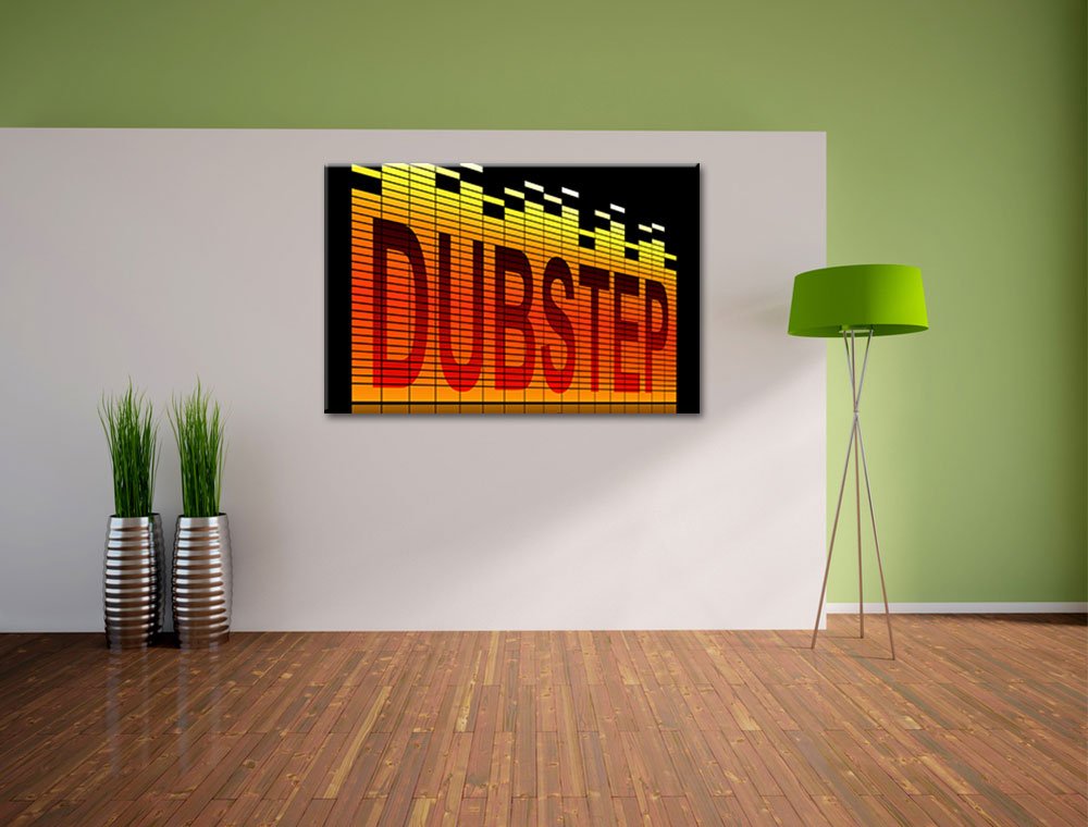 InstyleArt Dubstep Electro Musica Stampa su Tela 120x80 cm Artistica murale