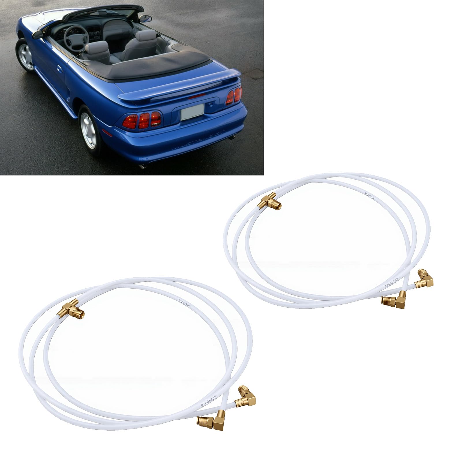 Haofy Zestaw Węży Hydraulicznych do Convertible 94-04 GT Cobra