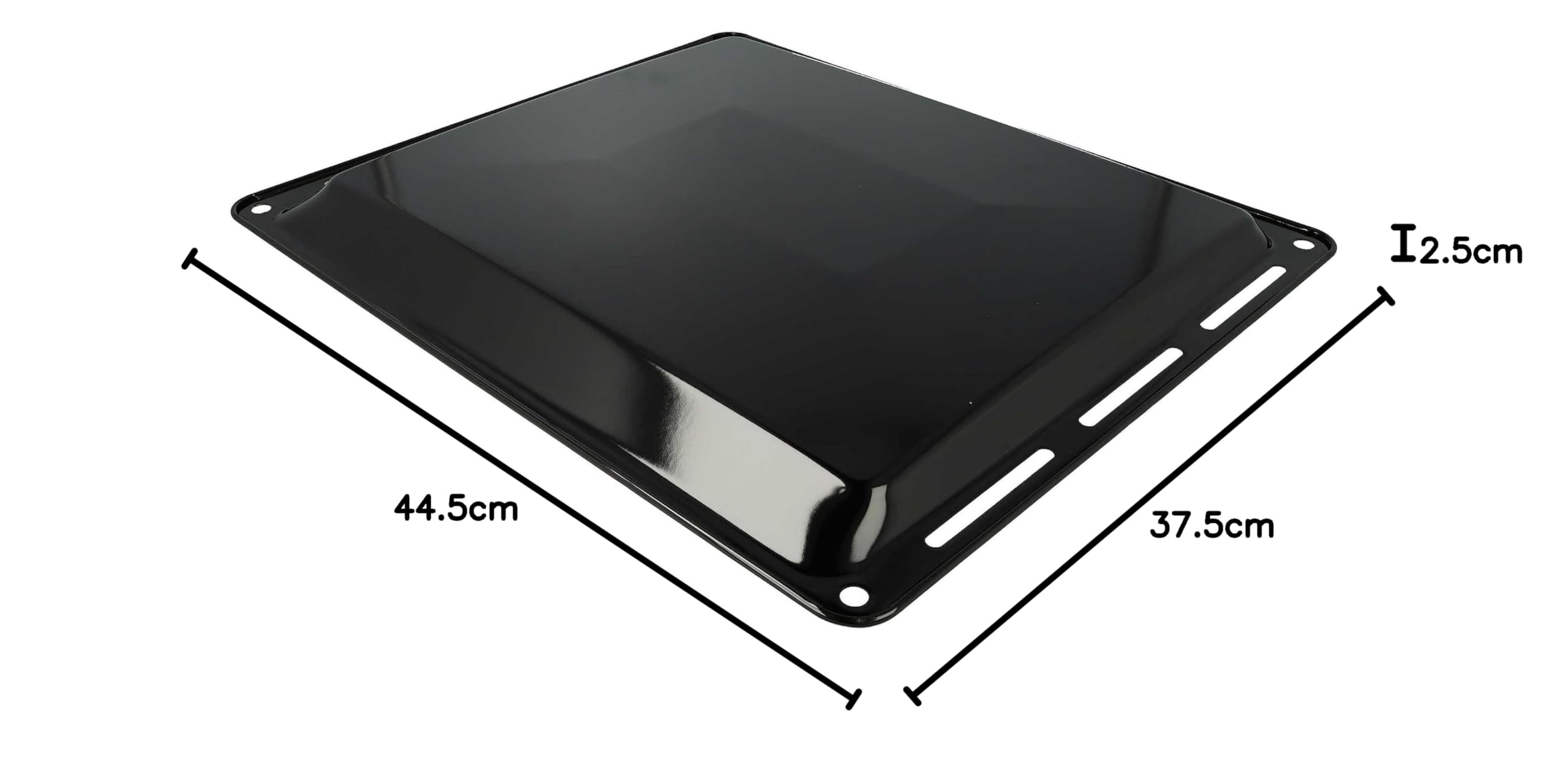 vhbw Backblech Ersatz für Miele HBB 71 für Backofen - 44,5 x 37,5 x 2,5 cm