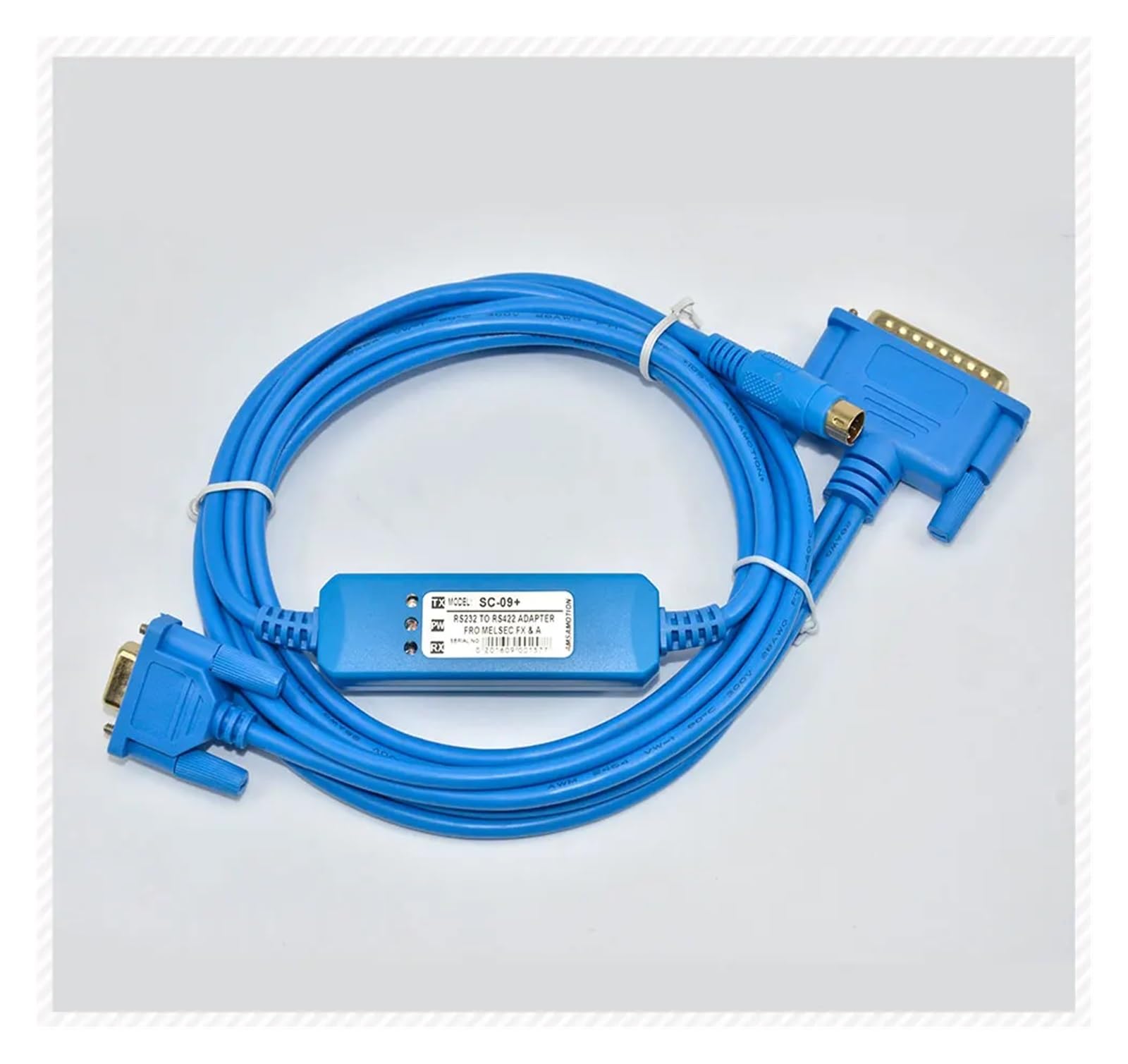 Adaptateur de câble isolé SC-09 RS232 à RS485 for Melsec, Compatible avec Mits ~ bishi FX A PLC, câble FX0 FX0S FX1S FX0N FX1N FX2N (Color : Economic 2m, Size : Other)