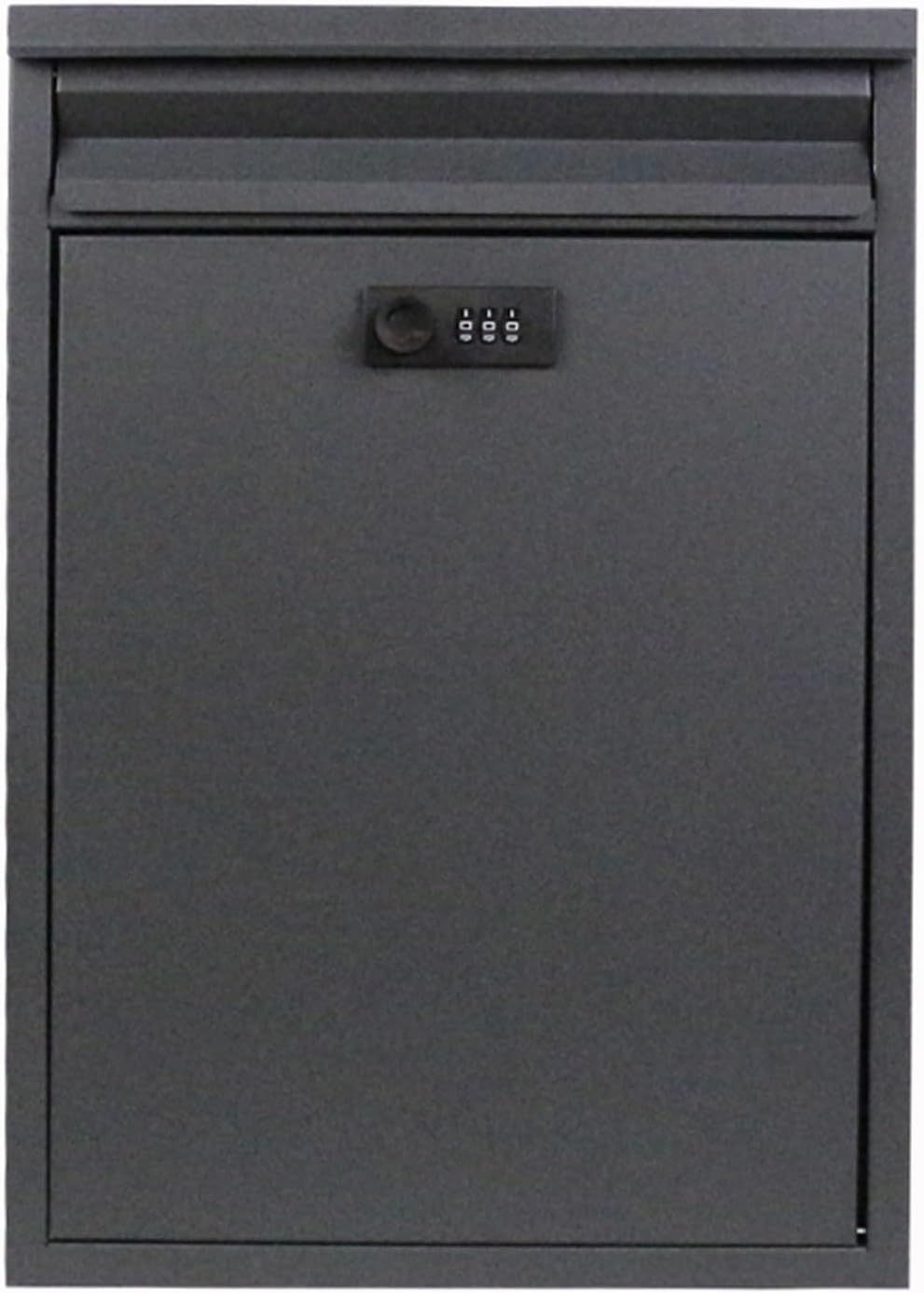 Wall Mount Mailbox Modern Mailbox, Mailbox, Wall Mounted Vertical Mailbox with Combination Lock, Medium Capacity Hanging Secure Postbox for Outside