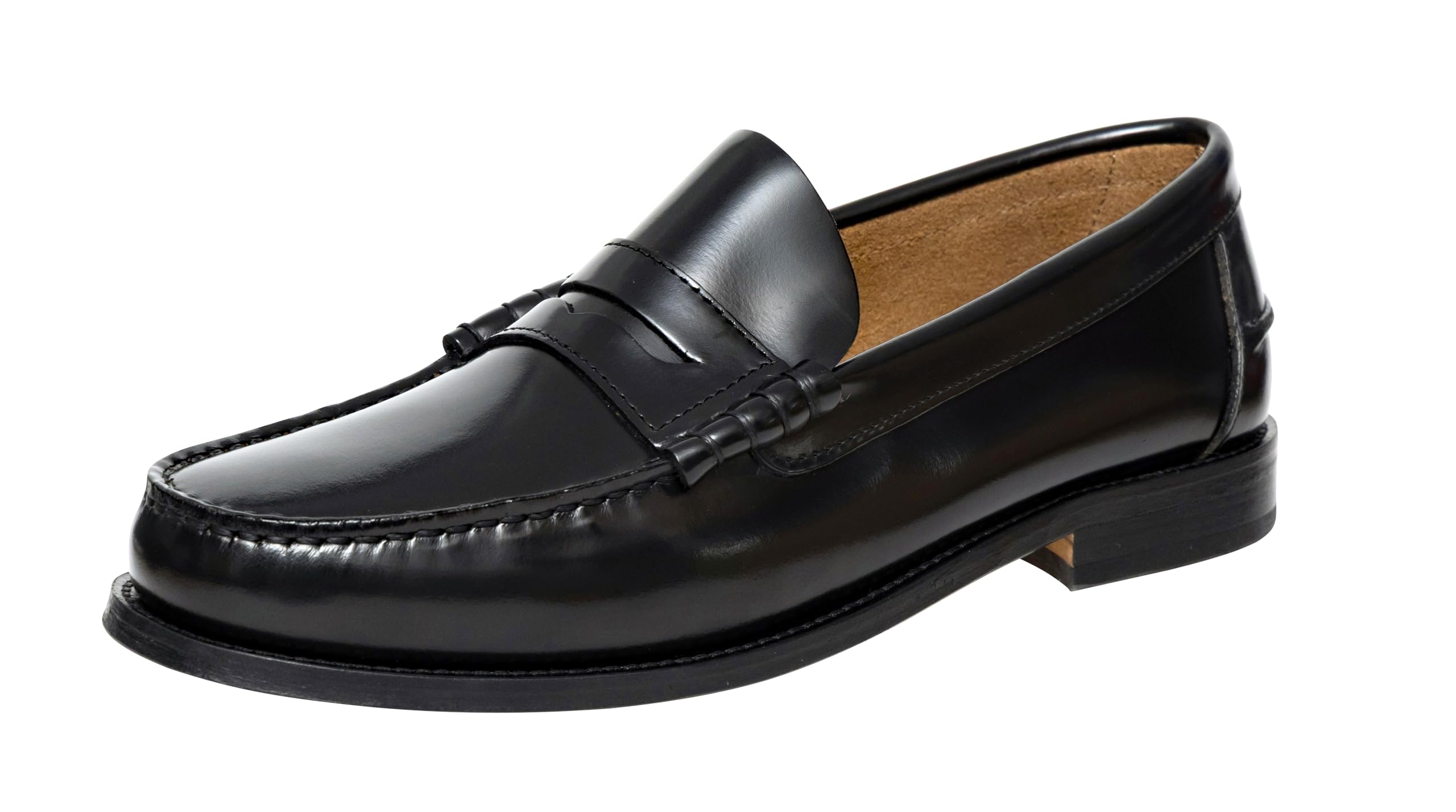 Del Rosario Herren Penny Loafer – Handgefertigt in Portugal – Blake-Machart, Echtleder, durchgenähte Ledersohle, LWG-Zertifiziert