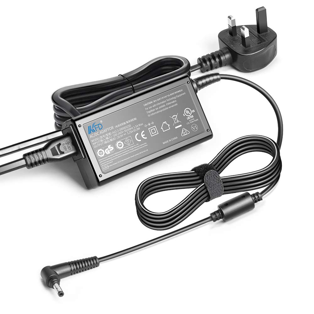 45W Laptop Charger Power Adapter UK Plug Portable Supply Cord Charger 20V 2.25A