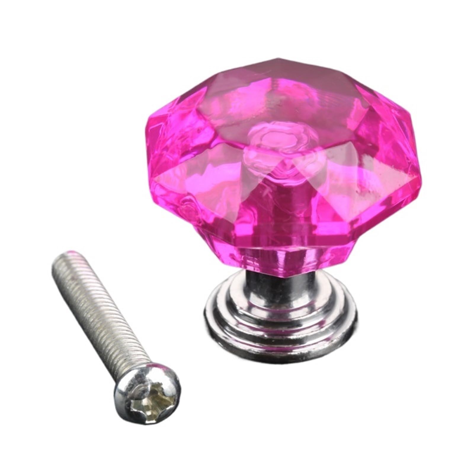 DCUIPG 10pcs 24mm Crystal Cabinet Door Knob for Dresser Drawers