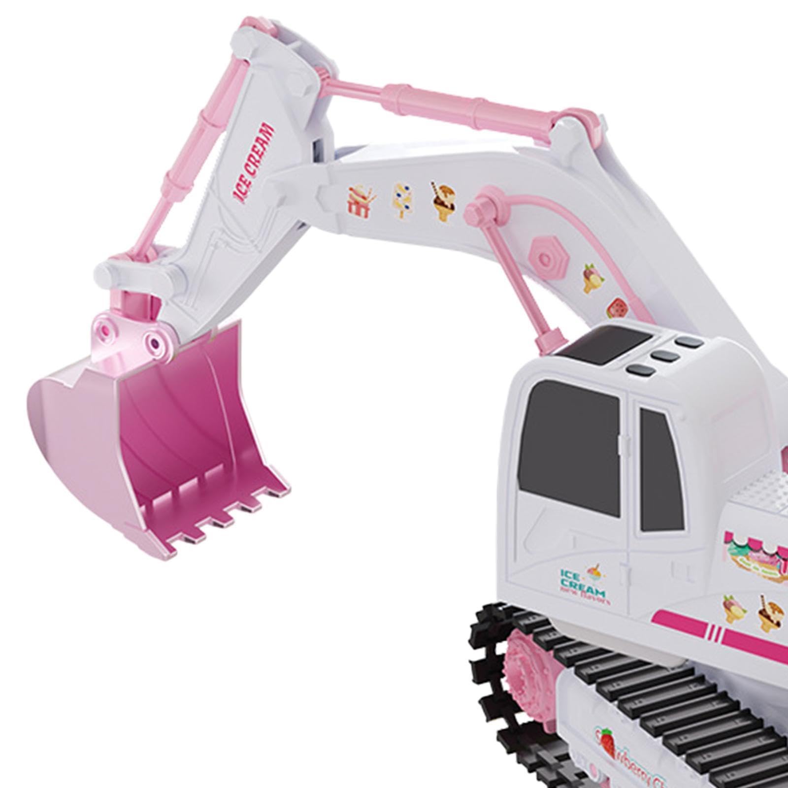 Excavadora de Juguete a Control Remoto, Juguete de Construcción, Aleación, Escala 1/24