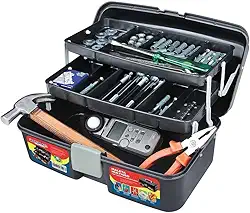 Maleta De Pesca 2 Bandejas Articuladas Preta Arqplast