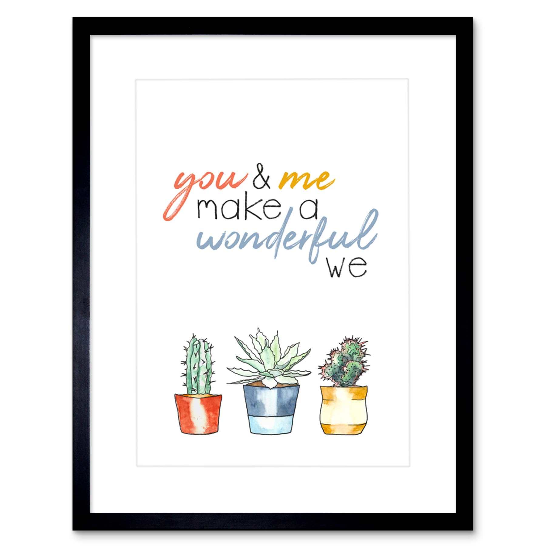 Wee Blue Coo Wonderful We Framed Wall Art Print