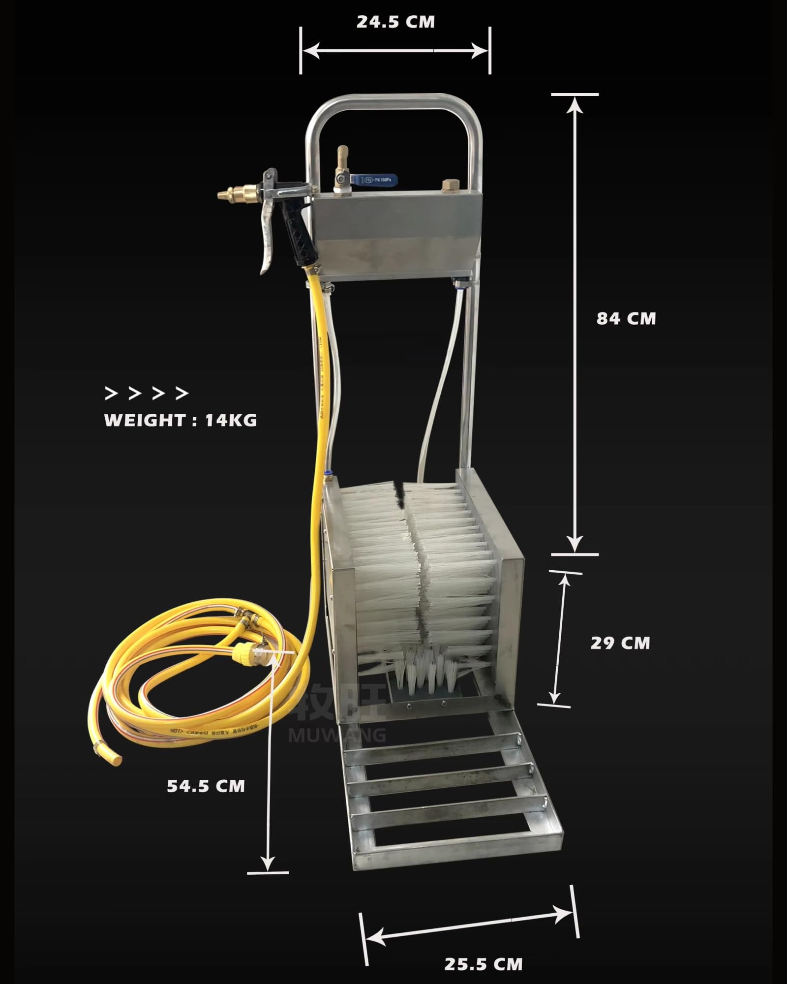 Máquina automática de limpieza de zapatos, cepillo de lavado de botas y zapatos con pistola pulverizadora, limpiador de cerdas rígidas para barro, polvo y nieve al aire libre, ideal para uso doméstico