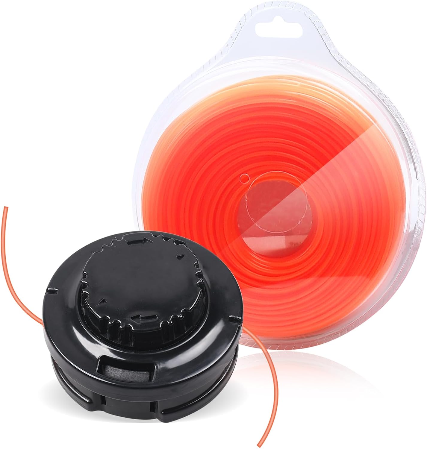 Compatible with Makita 191R00-0 Trimmer Head and 0.095" Trimmer Line(280FT),for Rapid Load Bump and Feed Trimmer Head,M10 X 1.25 LH