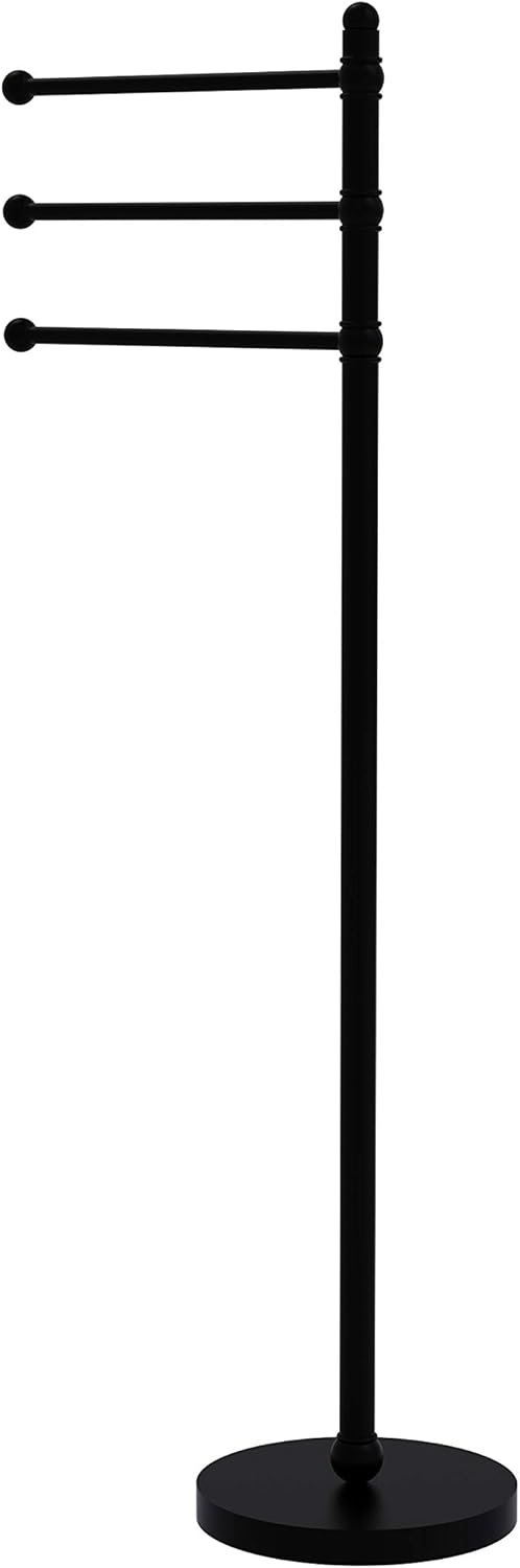 Authеntіс Crаzу Dеаlѕ Allied Brass GLT-3-BKM 49 Inch 3 Pivoting Arms Towel Stand, Matte Black
