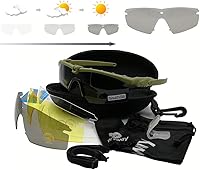Vista 10 de Gafas tácticas profesionales protectoras militares polarizadas gafas de disparo Deportes Senderismo Ciclismo Paintball Gafas de seguridad