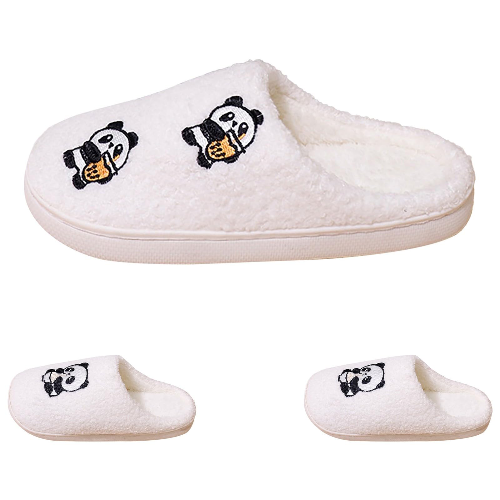Zapatillas cálidas para el hogar para mujer, pantuflas suaves con suela antideslizante, pantuflas de fieltro antideslizantes, ajuste ancho, zapatillas de casa con forro de felpa cálido para hombre y