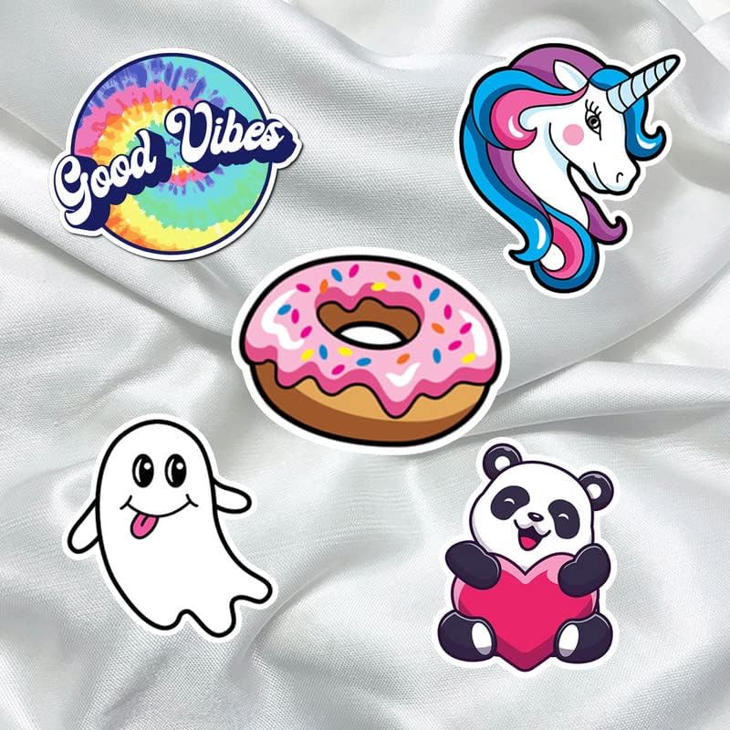 Cute Girly, Foodie, Animal, Panda, Cat, Dog, Designer Fashion Printed Iron On Applique Patch for T-Shirts, Bags, Jeans, Jackets Set of 5 - Size 7 x7 cm Each 13