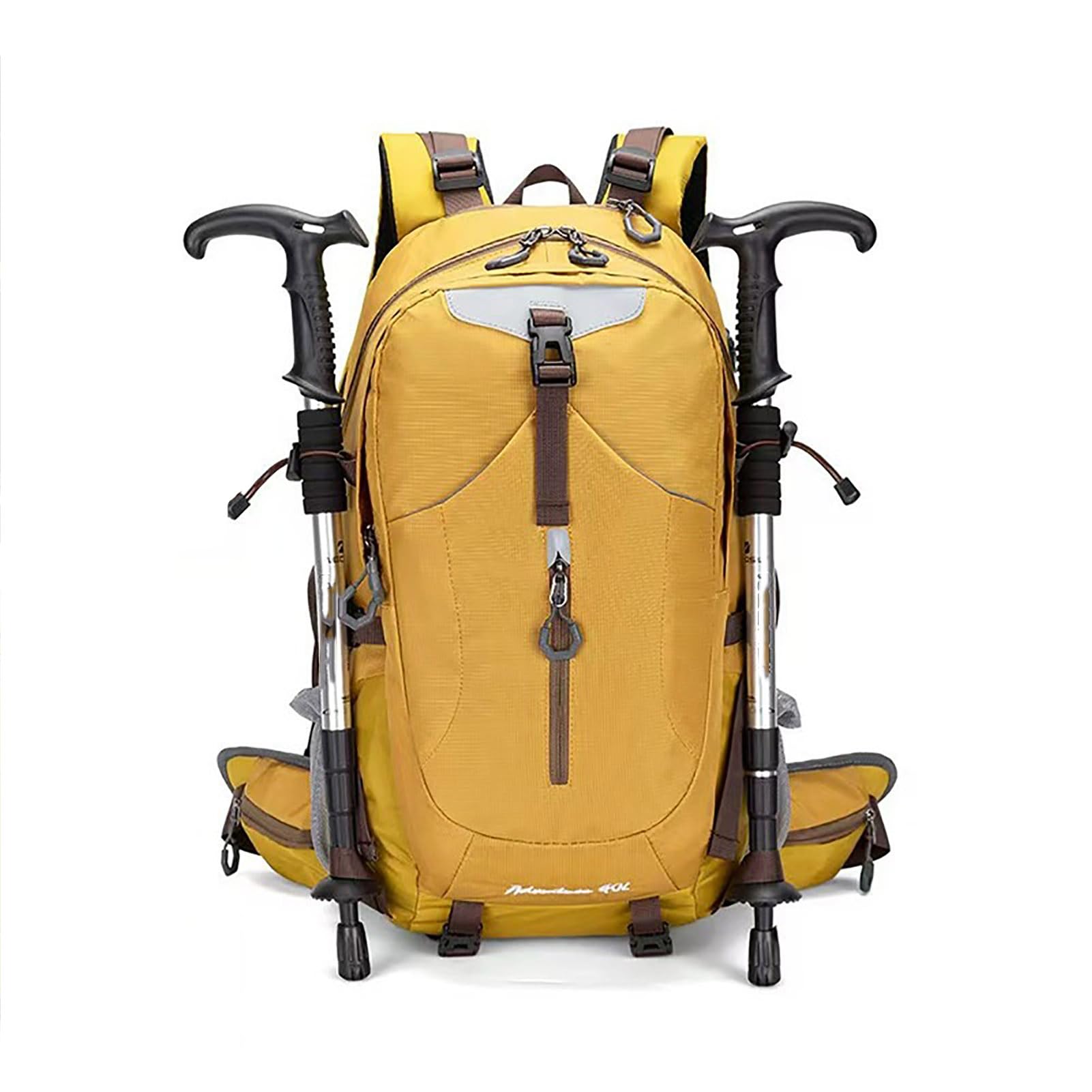 TY&WJ Zaino da Trekking 40L Traspirante, Grande Zaini da Viaggio Impermeabile con Telaio Rimovibile per Uomo E Donna Alpinismo