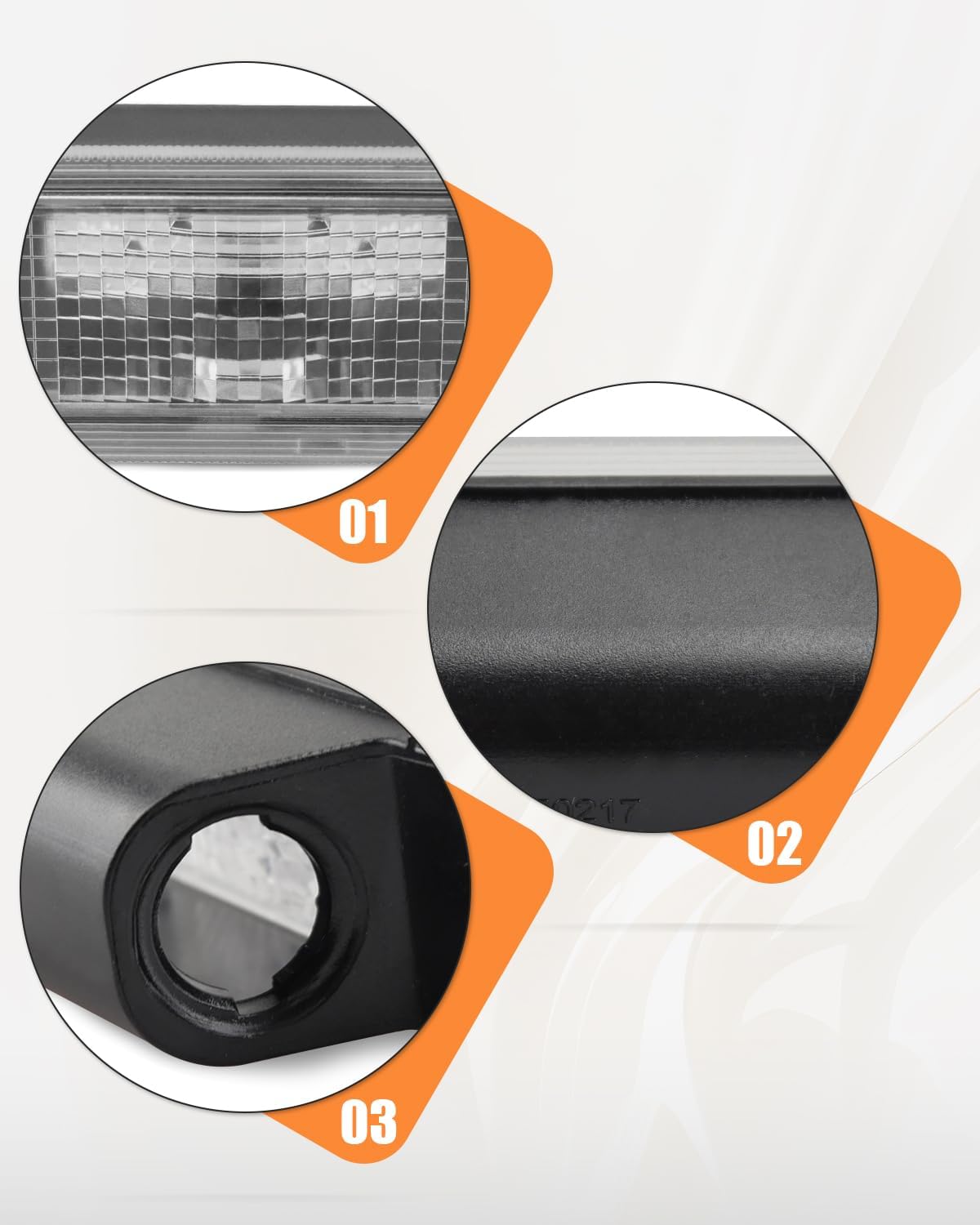 License Light Unit Fit for GMC Acadia 2017-2019/ Chevy Equinox 2010-2017/ Sonic 2012-2020/ Traverse 2013-2017/ Impala 2014-2019/ Trax 2013-2019 Replace 13502178 Driver OR Passenger Side