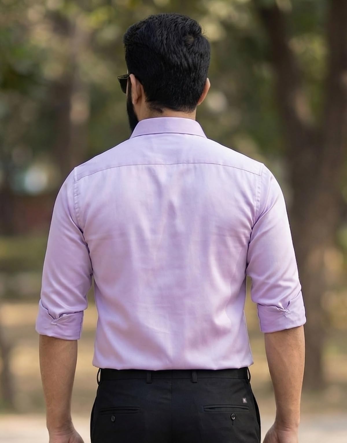 IndoPrimo Elegante camisa de satén para hombre, corte normal, estilo casual, estilo de diseñador, trabajo de piedra, fiesta, manga formal