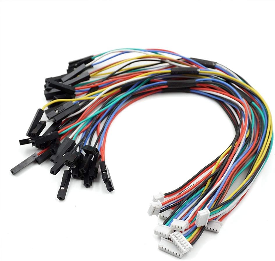 9 PCS 1.25mm to 2.54mm Pitch Dupont Adapter Cable Wire Compatible with Molex PicoBlade for Pixhawk Flight Controller RC Drone 2Pin to 8P