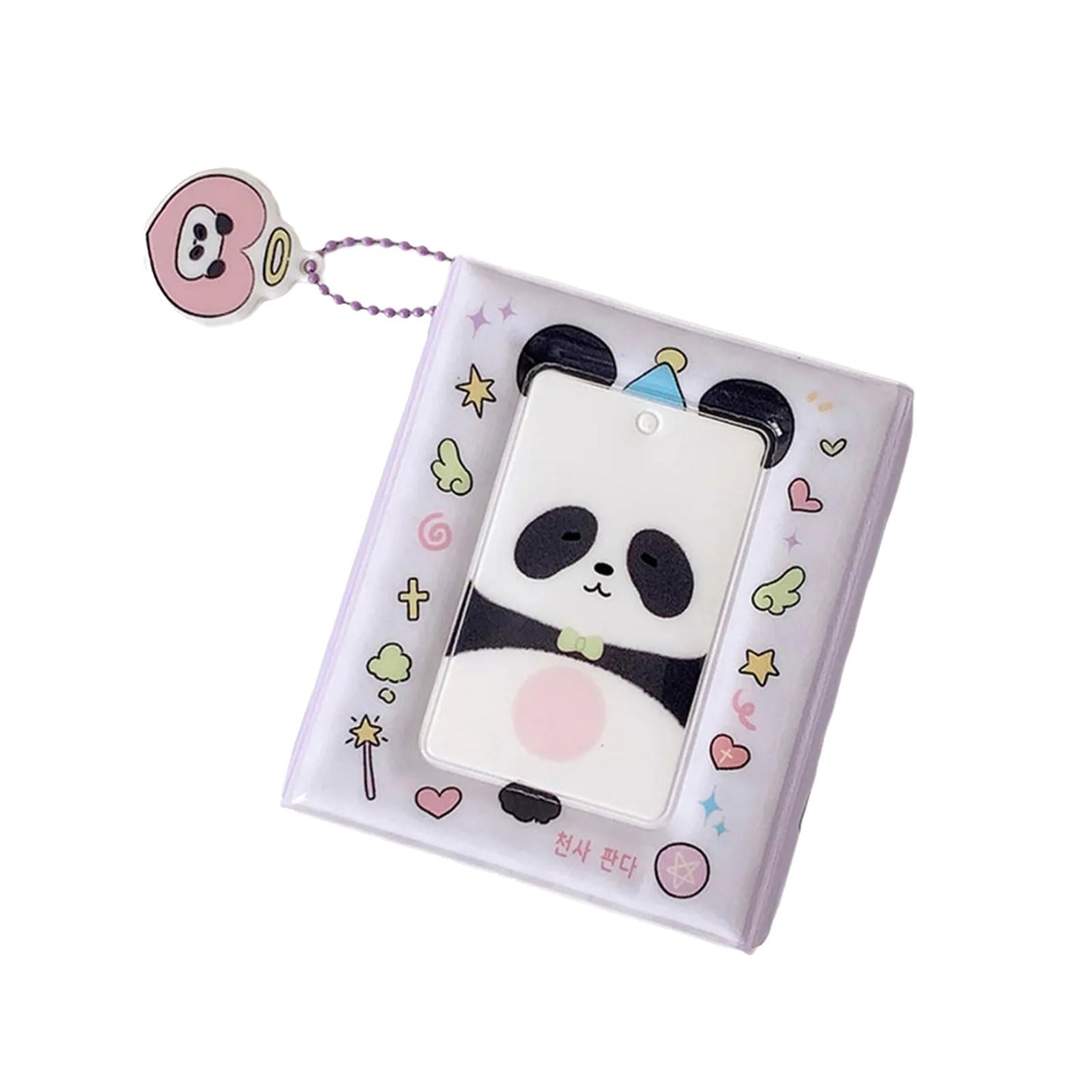 alloneslife Cartoon Animal Pattern Small Photocard Album 40 Pocket Idol Photo Binder Book Portable Design for Collectors Fan Gift Photocard Album