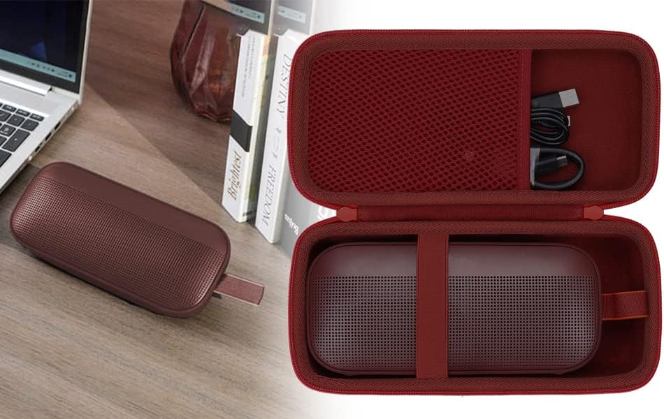 co2CREA Hard Travel Case Replacement for Bose New SoundLink Flex 2nd Gen/Bose SoundLink Flex Bluetooth Portable Speaker (Carmine Red Case) - Image 9