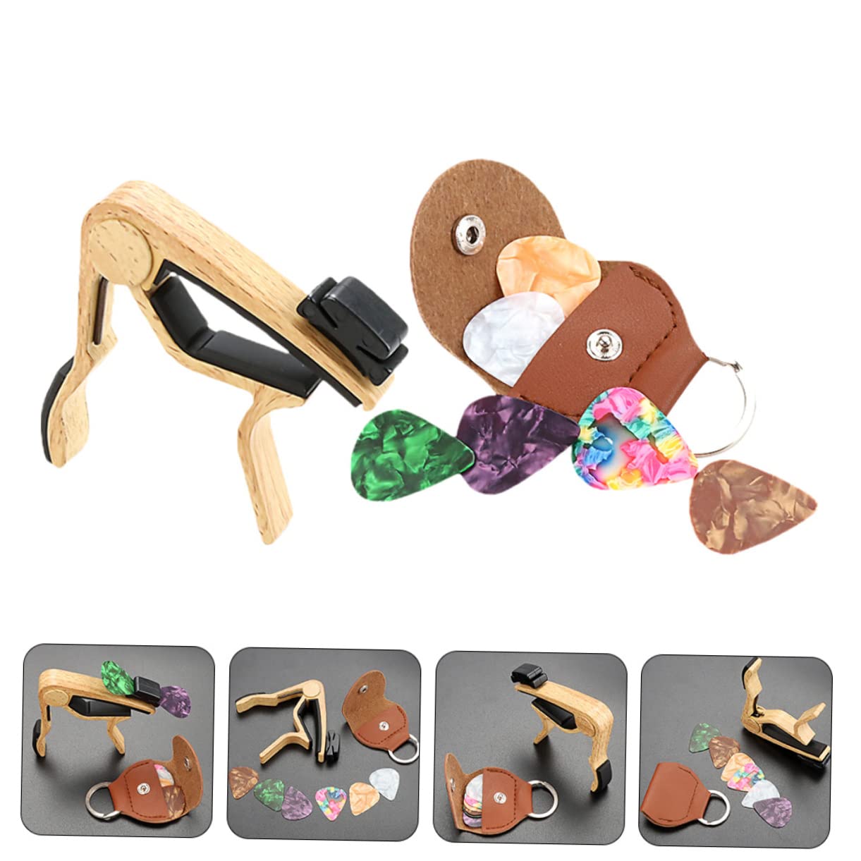 Toyvian 4 zestawy kostki do gitary kapodaster, stroik, gitara, kapodaster, breloczek, ukulele, kapodaster, mandolina, kapodaster, gitara, gitara, gitara, gitara, gitara, gitara, gitara, gitara,