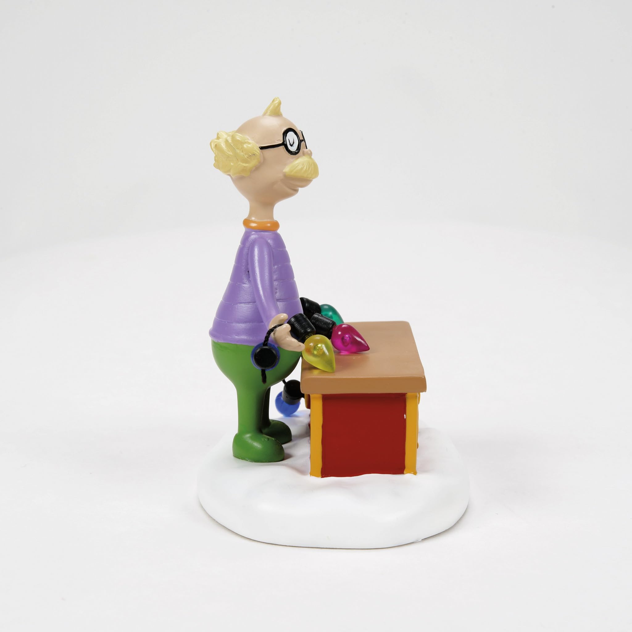 Department 56 Dr. Seuss Grinch Village Accessories Die Glühbirnen-Tester-Figur, 7,6 cm, Mehrfarbig