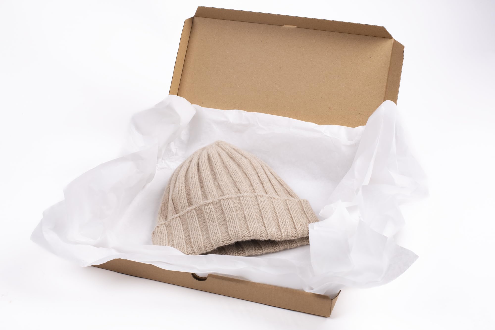 Bo.MA. Sombrero acanalado 100% puro de cachemira regenerado para hombre y mujer, gorro crudo, fabricado en Italia, gorro de invierno, gorro de cachemira, gorro de invierno, gorro de invierno, gorro