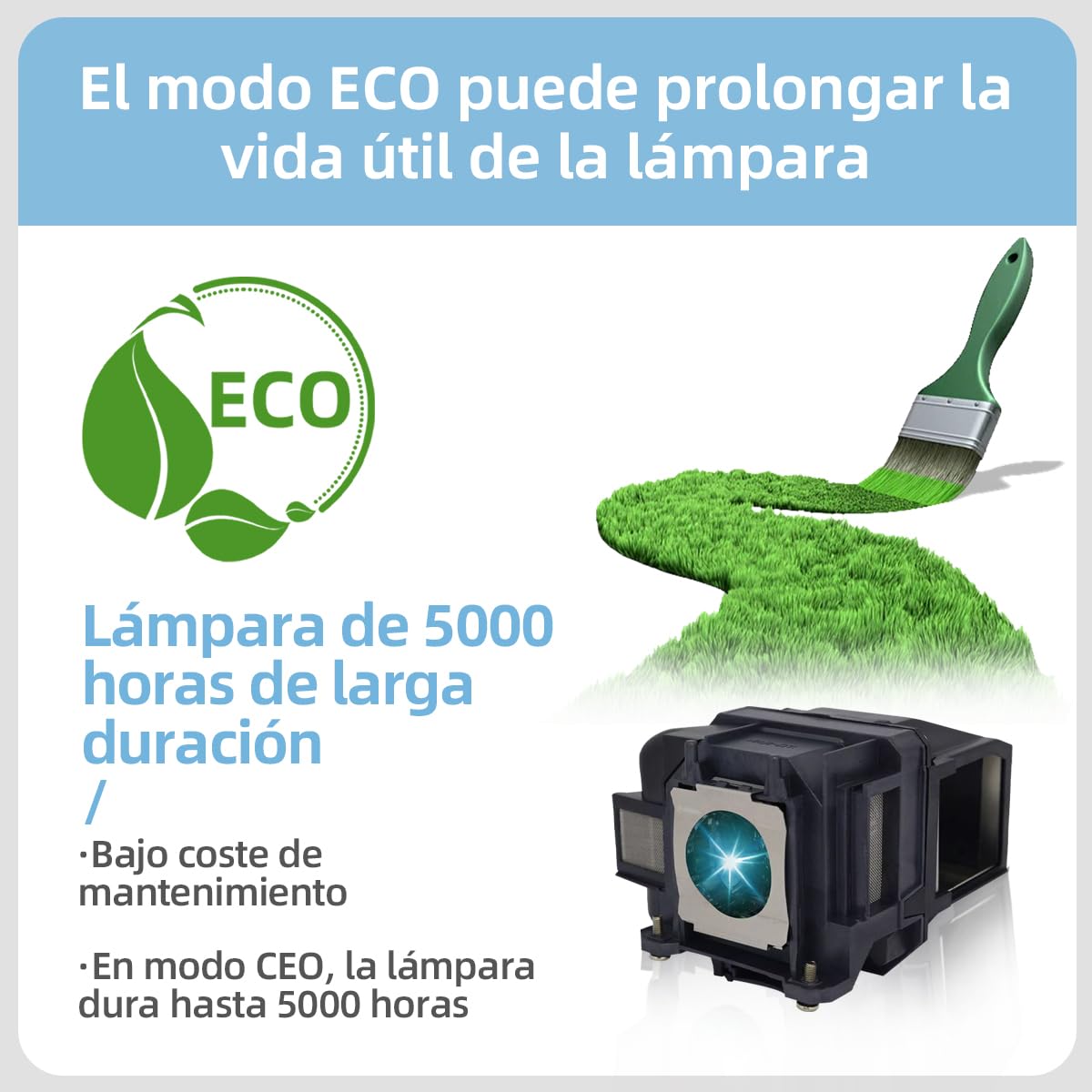 Lampada Proiettore Per Epson ELPLP87/V13H010L87 EB-535W EB-536Wi EB-520 EB-525W EB-530 EB-S03 EB-S17 EB-S18 EH-TW490 EH-TW570 EB-X18 EB-955W Videoproiettore