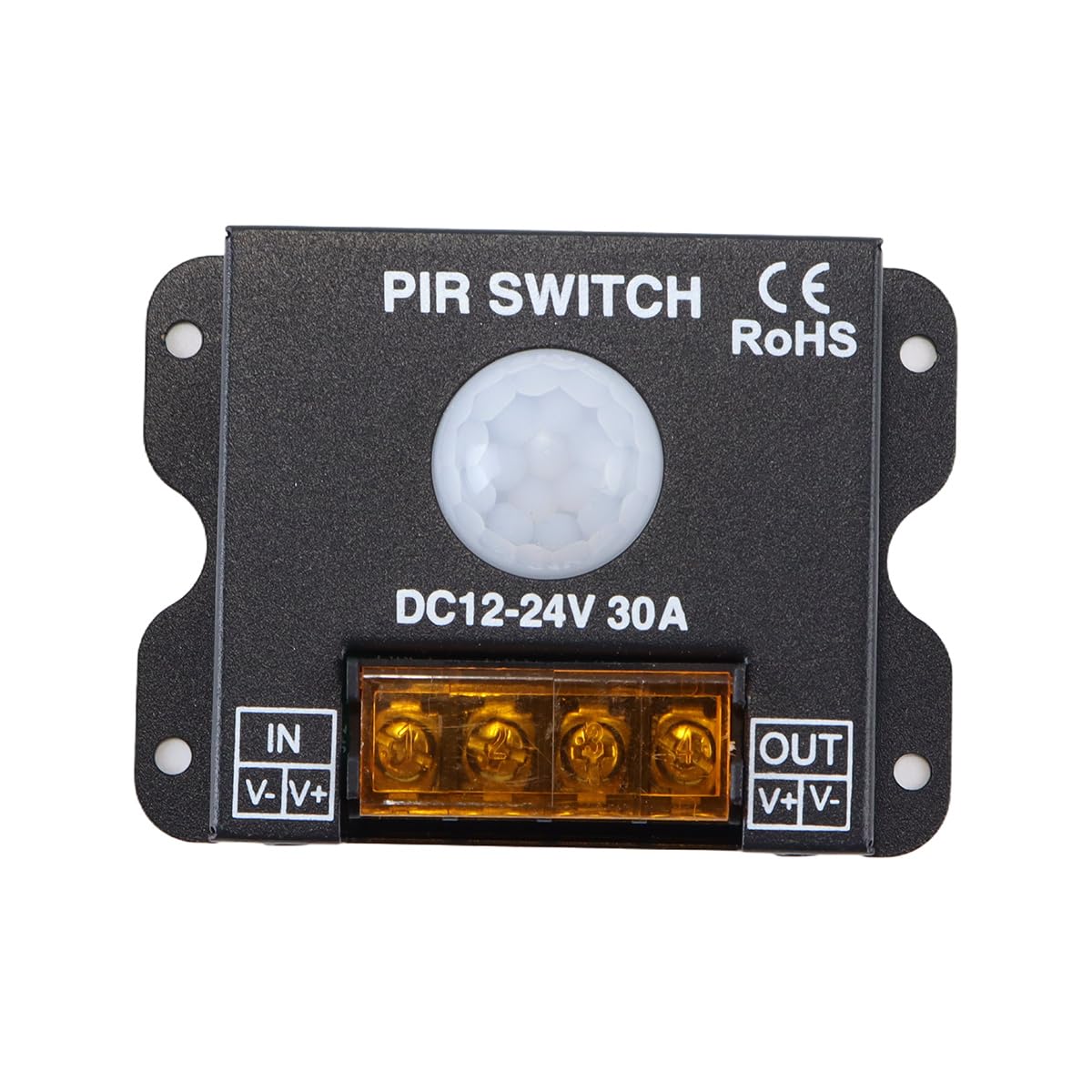 Fasizi PIR Motion Switch Motion Sensor 30A 12V-24V Infrared Sensor Controller with Automatic Switch